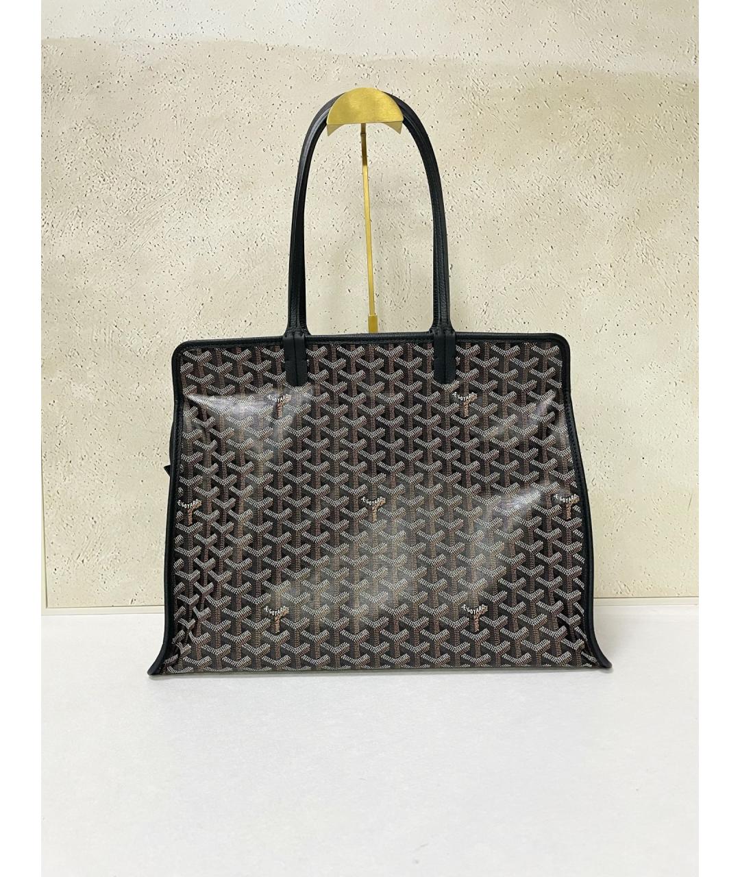 GOYARD Черная деним сумка тоут, фото 2