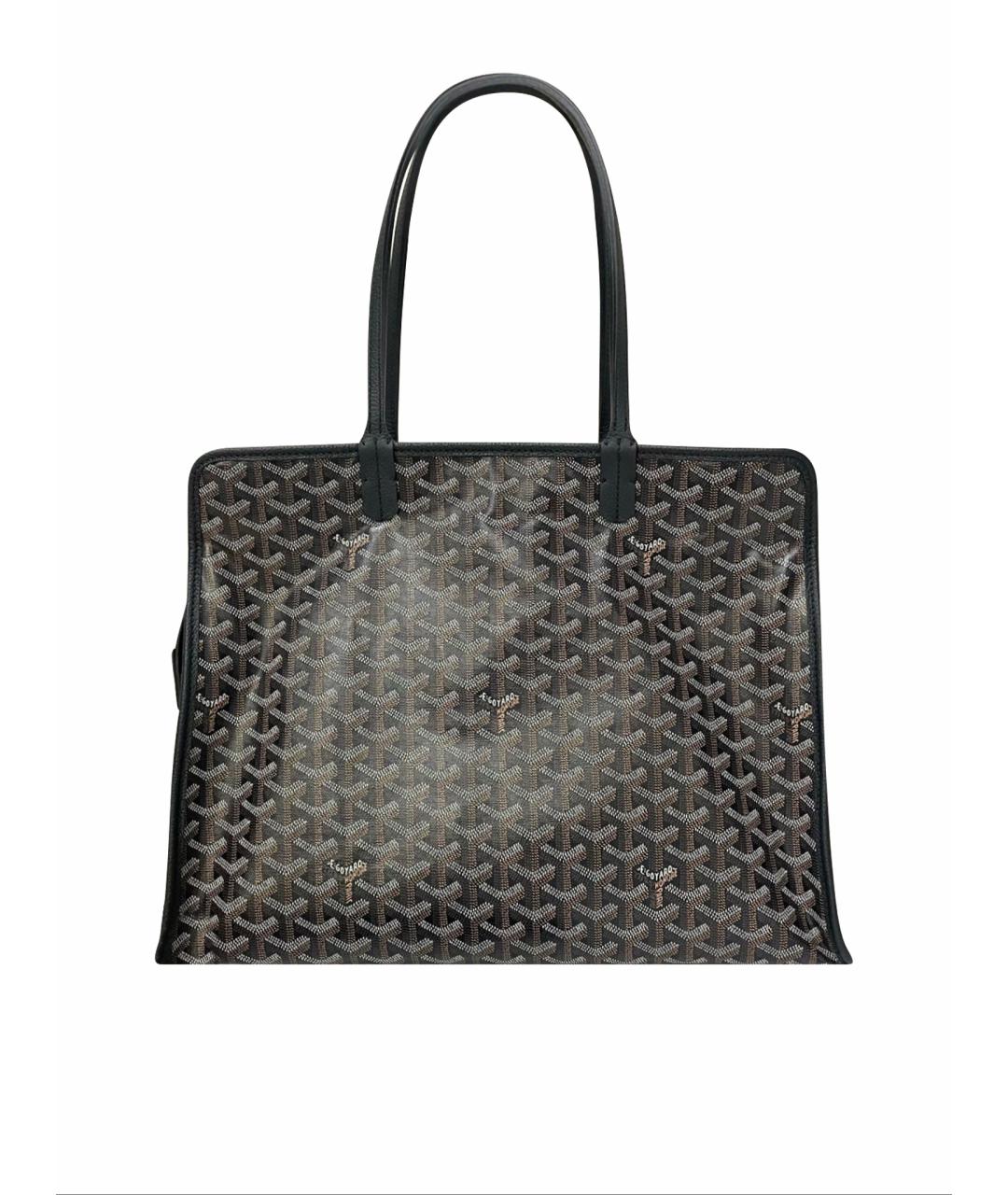 GOYARD Черная деним сумка тоут, фото 1