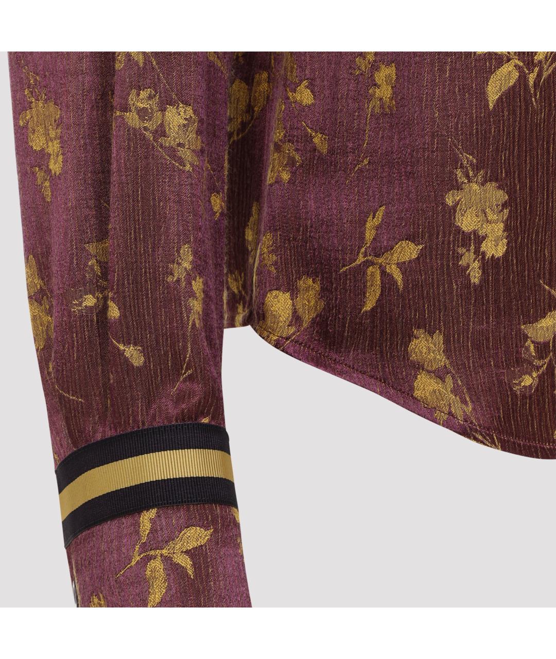 DRIES VAN NOTEN Фиолетовая вискозная рубашка, фото 6