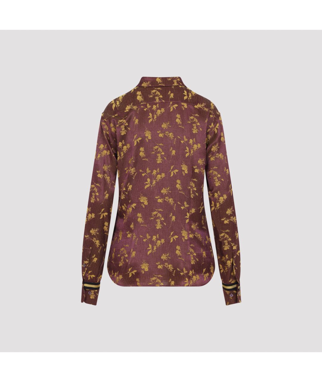 DRIES VAN NOTEN Фиолетовая вискозная рубашка, фото 4