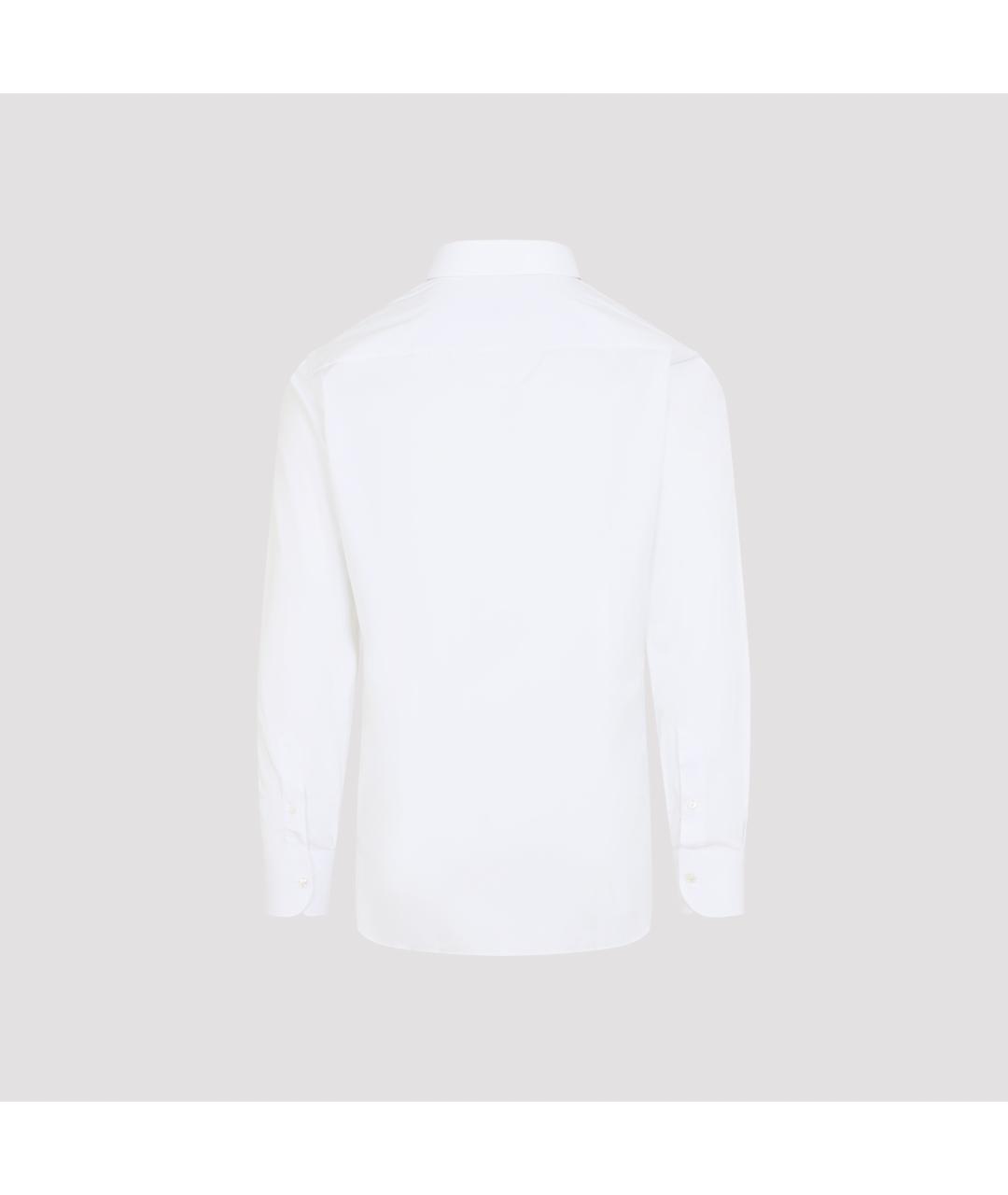 BRIONI Белая хлопковая классическая рубашка, фото 3