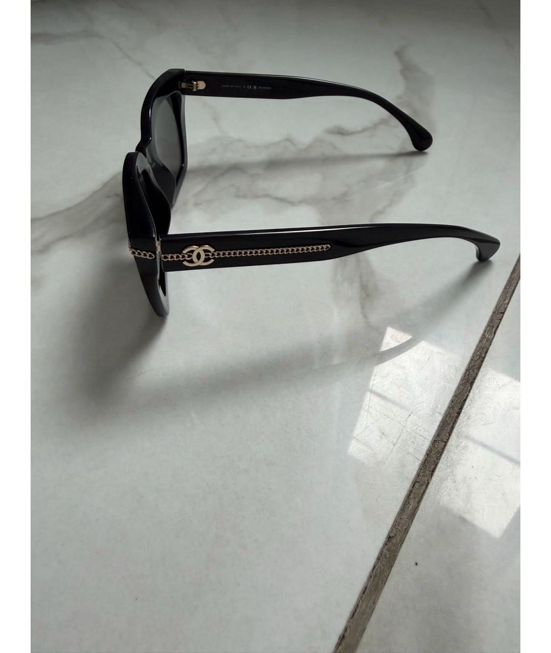 CHANEL Черные солнцезащитные очки, фото 2