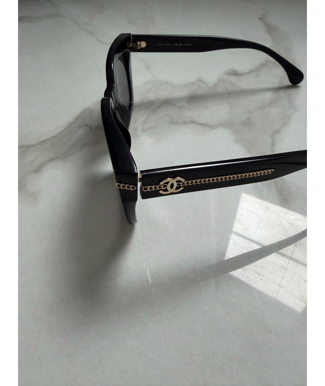 CHANEL Черные солнцезащитные очки, фото 3