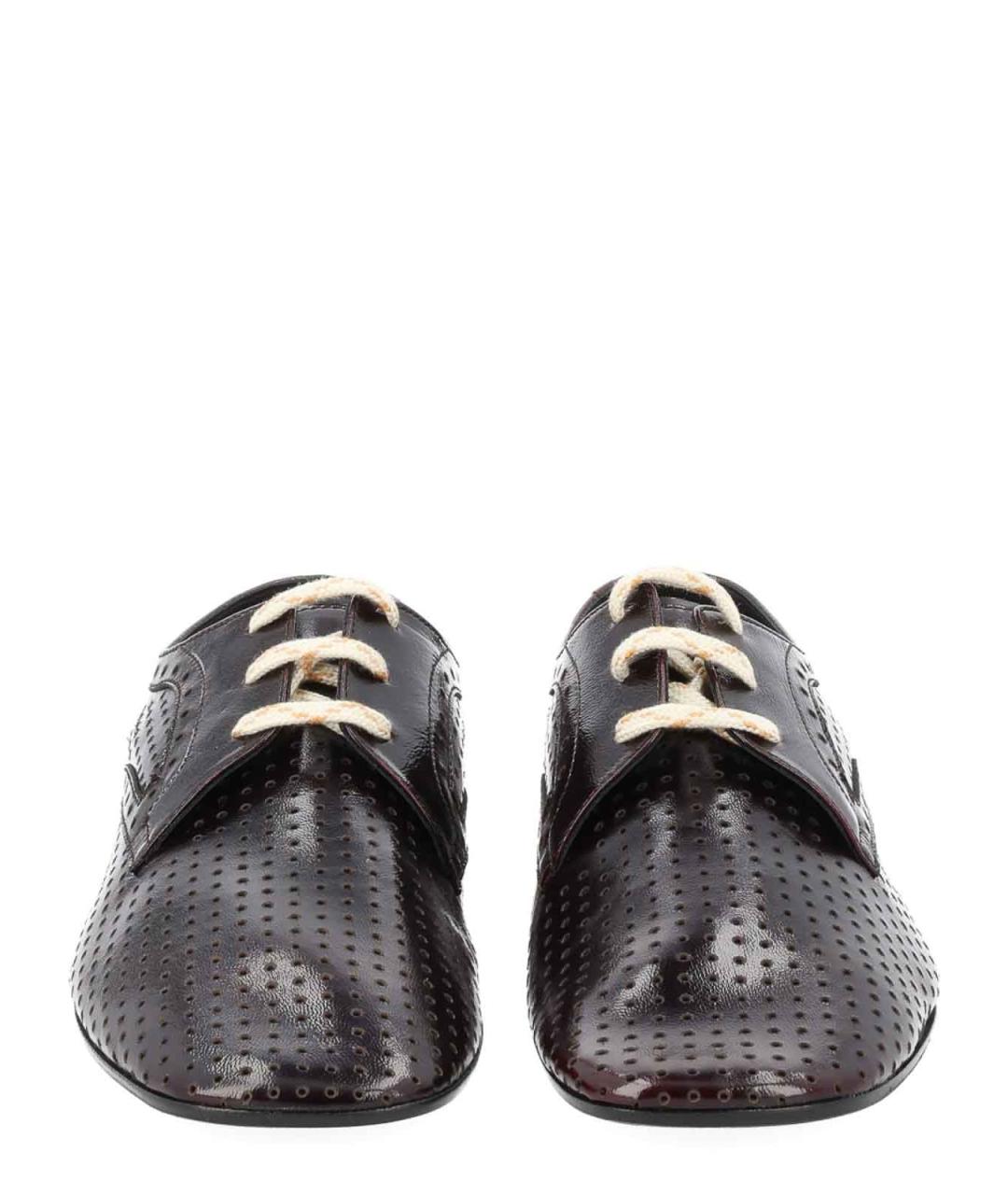DRIES VAN NOTEN Коричневые кожаные туфли, фото 6