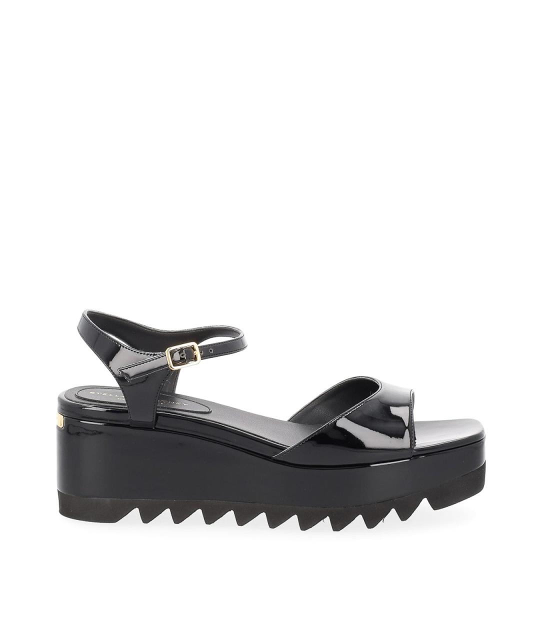 STELLA MCCARTNEY Черные босоножки из искусственной кожи, фото 1