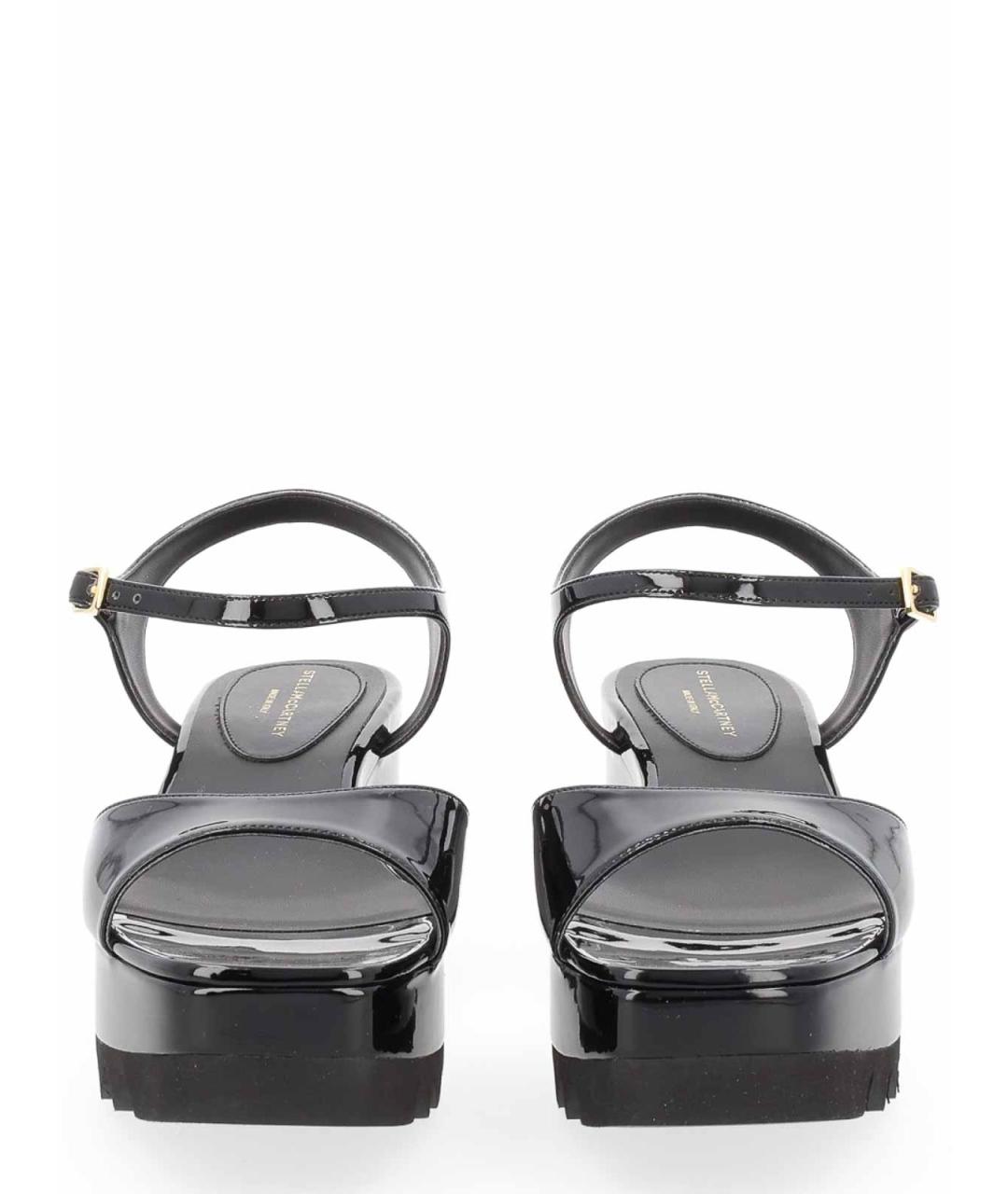 STELLA MCCARTNEY Черные босоножки из искусственной кожи, фото 3