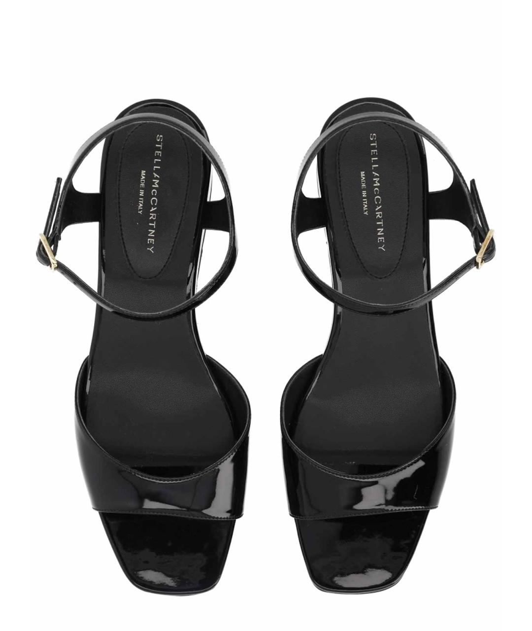 STELLA MCCARTNEY Черные босоножки из искусственной кожи, фото 5