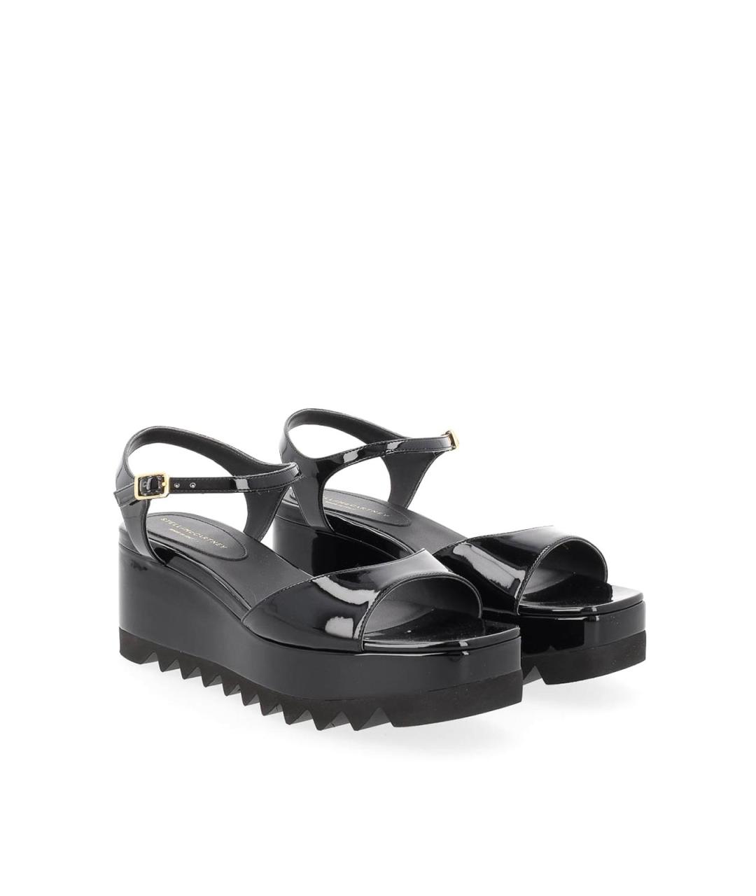 STELLA MCCARTNEY Черные босоножки из искусственной кожи, фото 2
