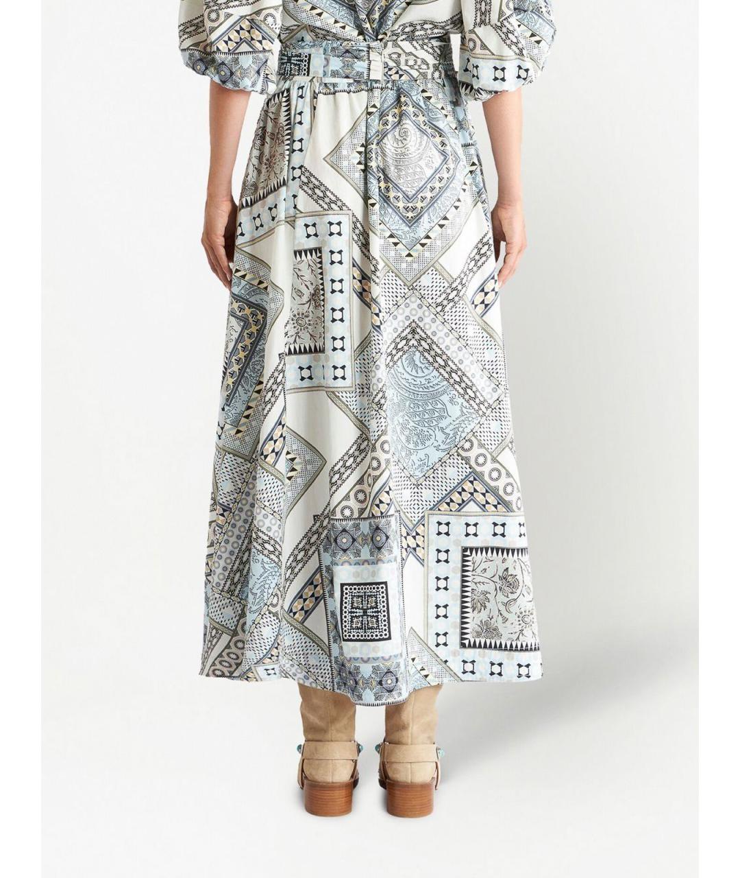 ETRO Мульти хлопковая юбка макси, фото 4