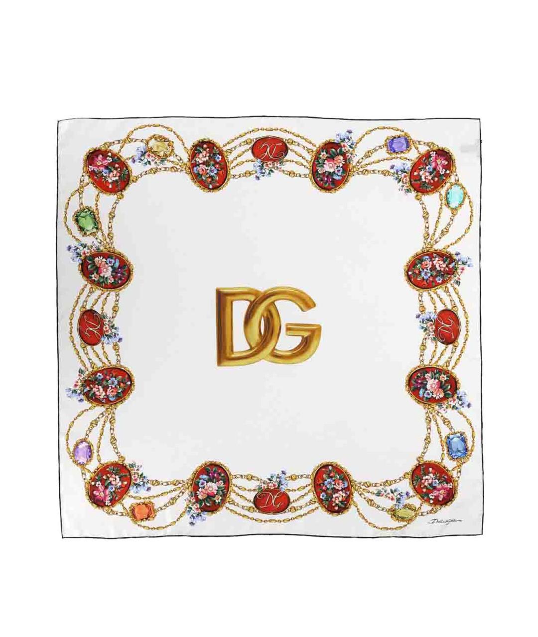 DOLCE&GABBANA Мульти шелковый платок, фото 1