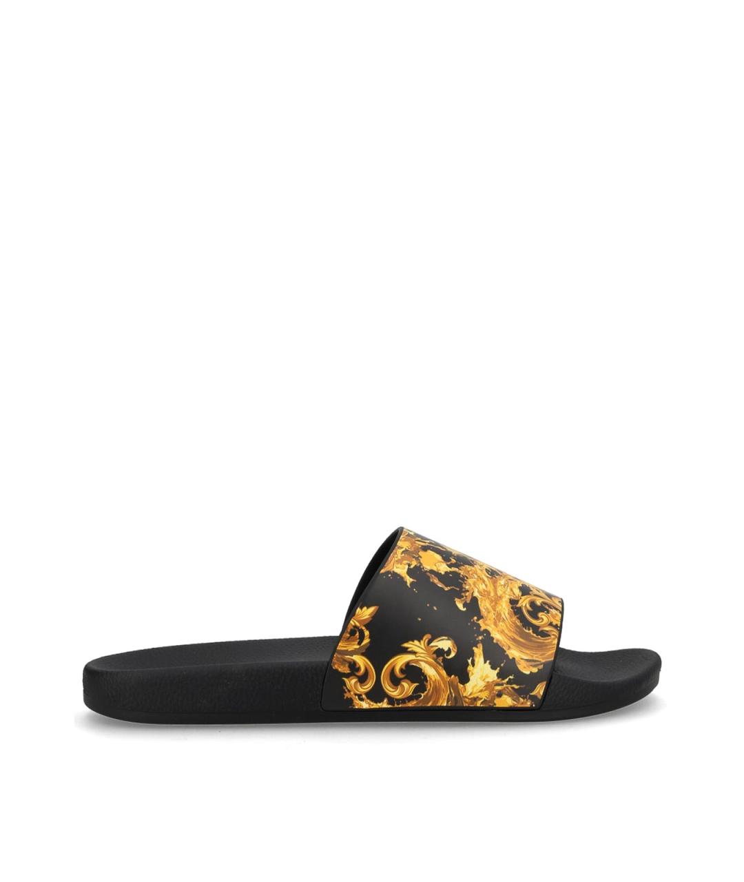 VERSACE JEANS COUTURE Мульти резиновые шлепанцы, фото 1
