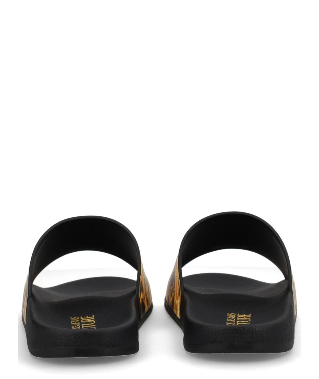 VERSACE JEANS COUTURE Мульти резиновые шлепанцы, фото 4