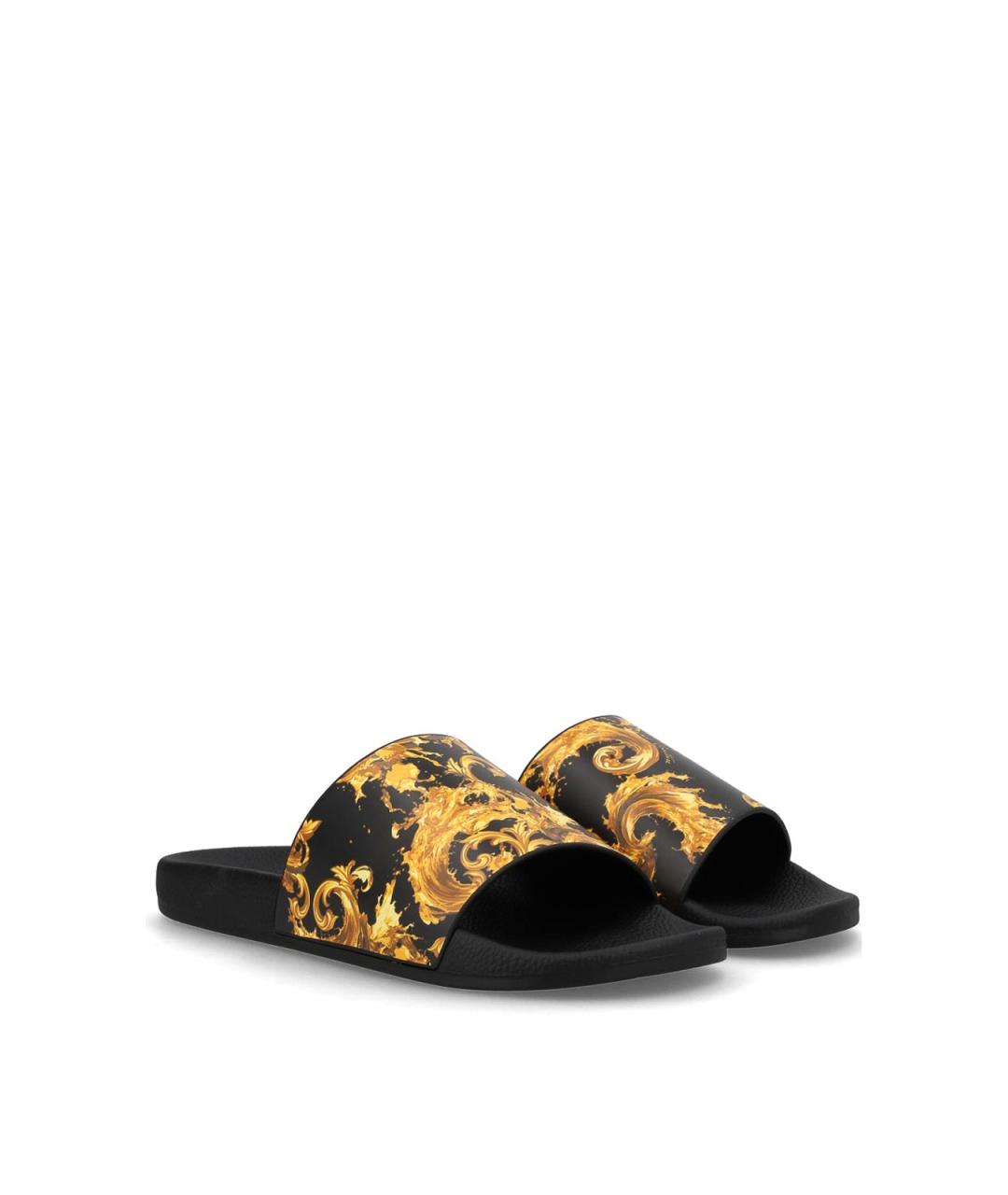 VERSACE JEANS COUTURE Мульти резиновые шлепанцы, фото 2