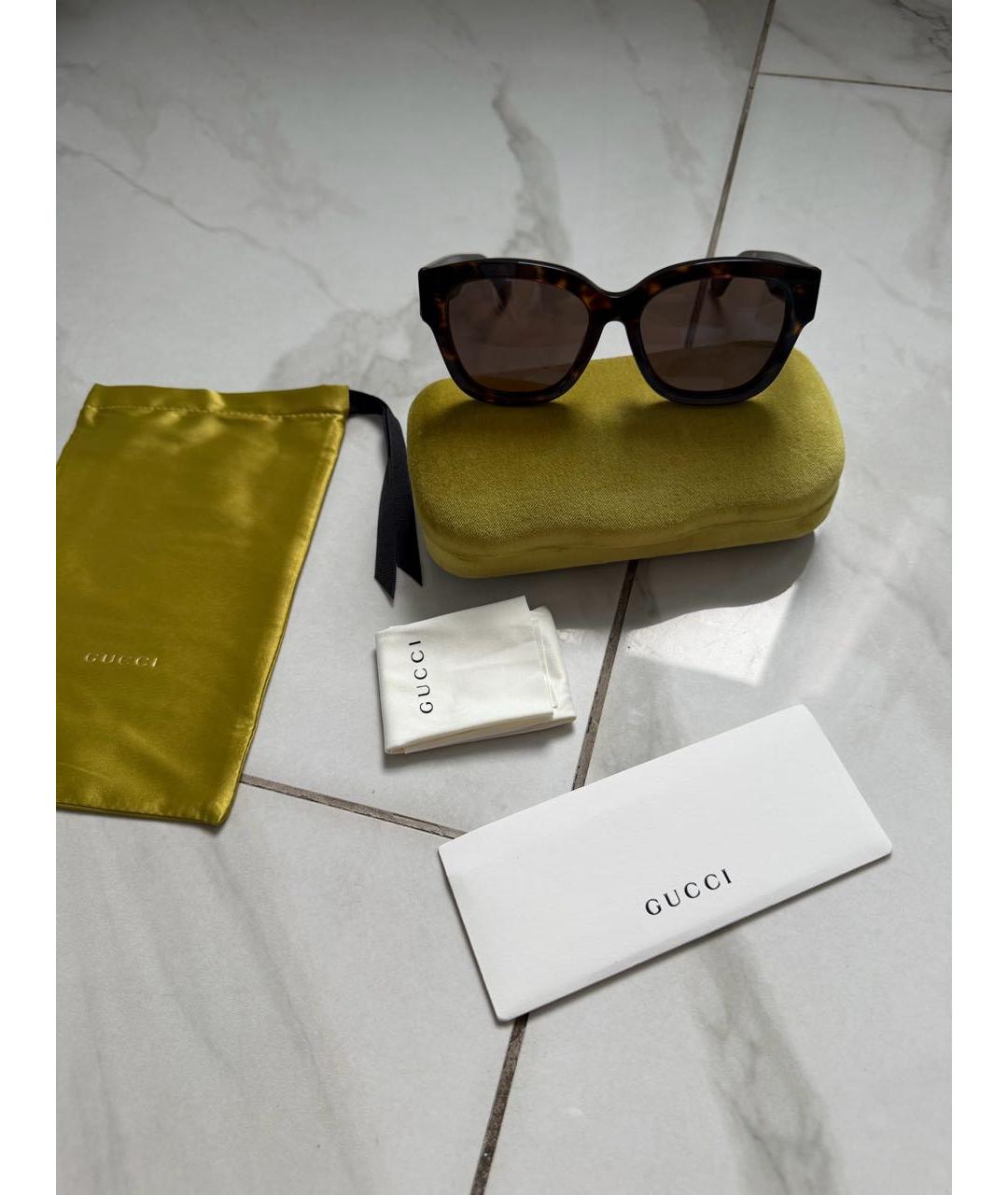GUCCI Красные солнцезащитные очки, фото 4