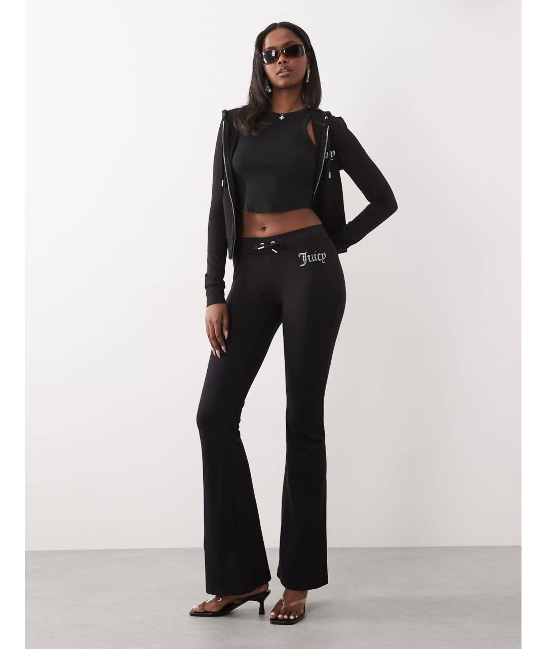JUICY COUTURE Черный хлопковый спортивные костюмы, фото 3