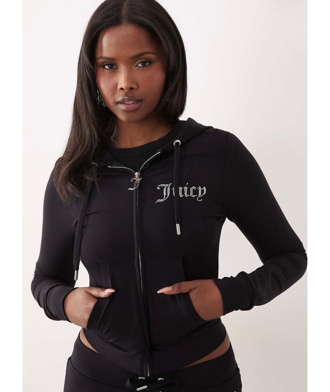 JUICY COUTURE Черный хлопковый спортивные костюмы, фото 6