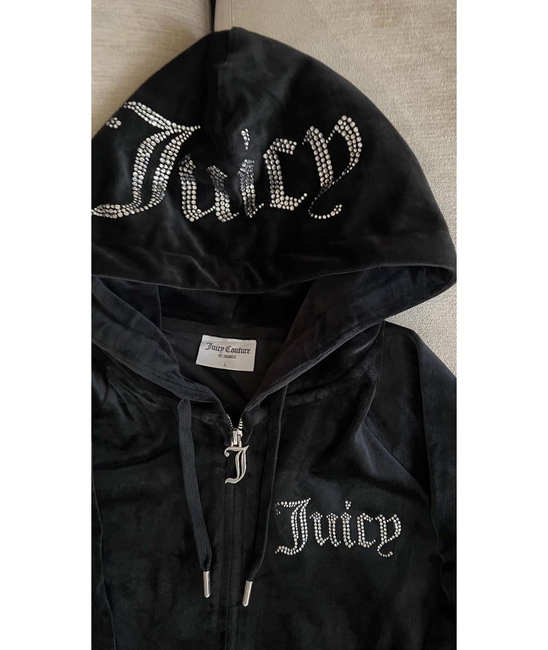 JUICY COUTURE Черный велюровый спортивные костюмы, фото 3