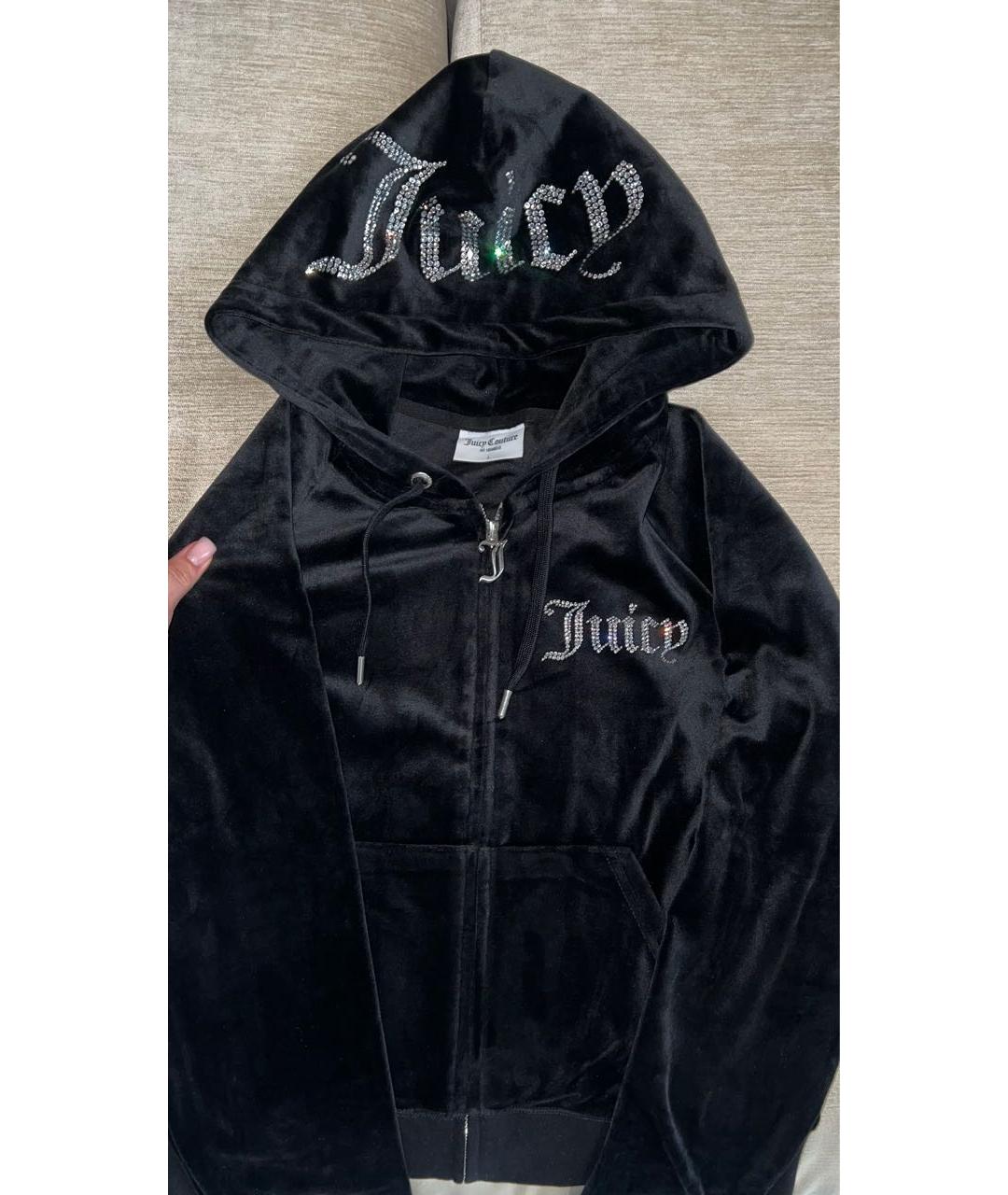 JUICY COUTURE Черный велюровый спортивные костюмы, фото 2