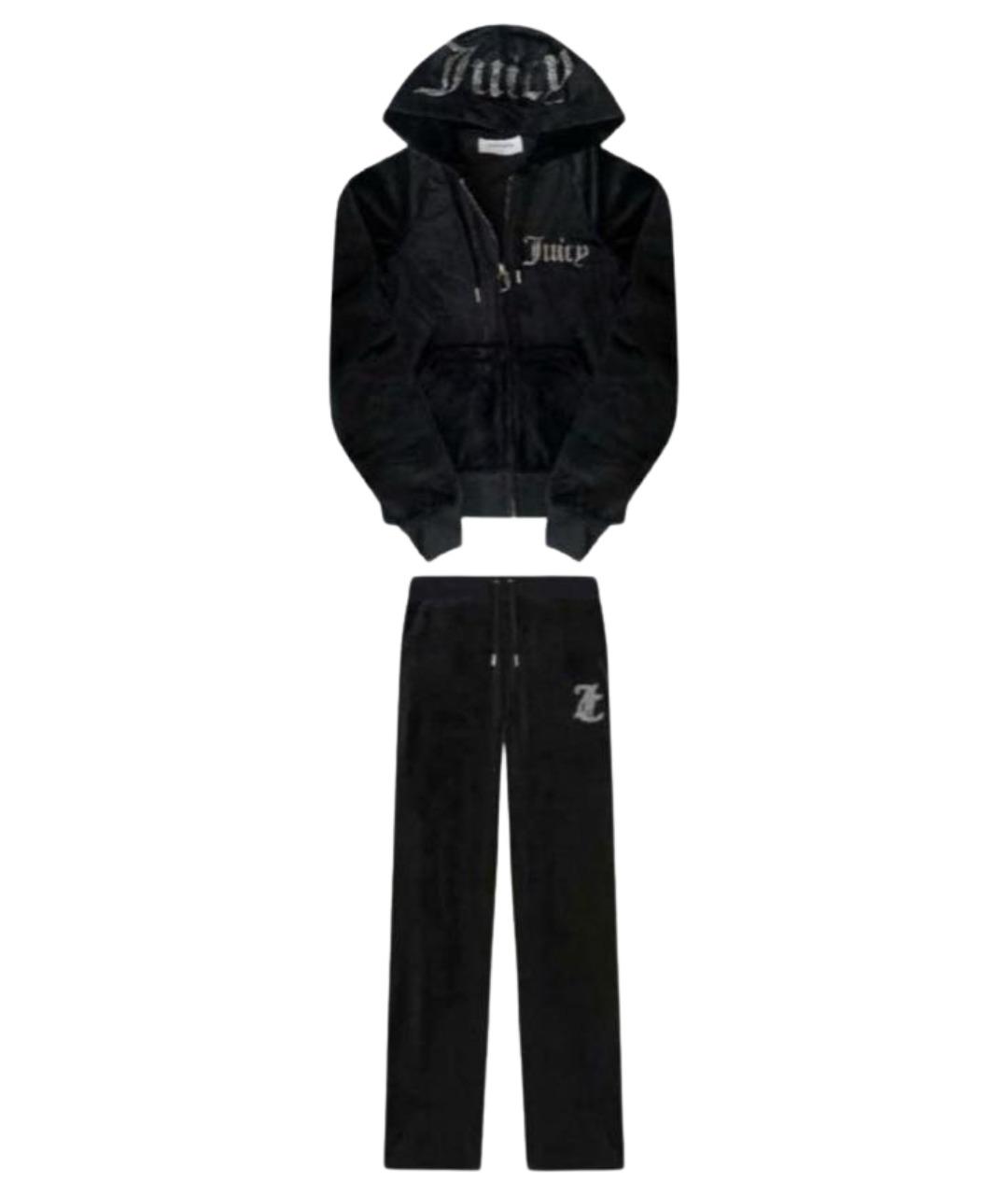 JUICY COUTURE Черный велюровый спортивные костюмы, фото 1