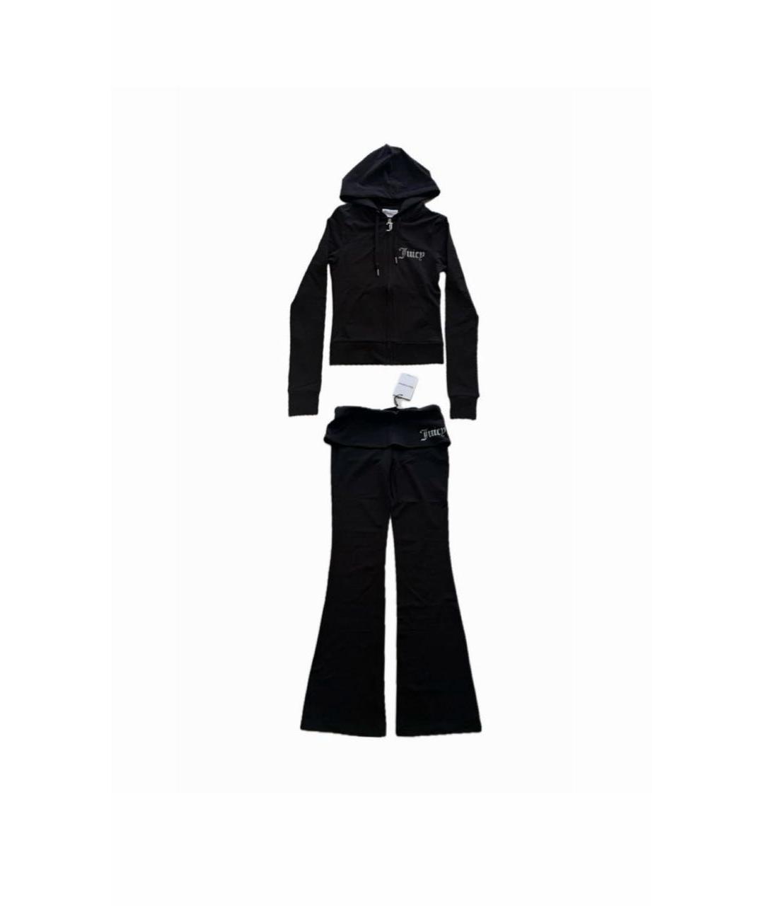 JUICY COUTURE Черный хлопковый спортивные костюмы, фото 1