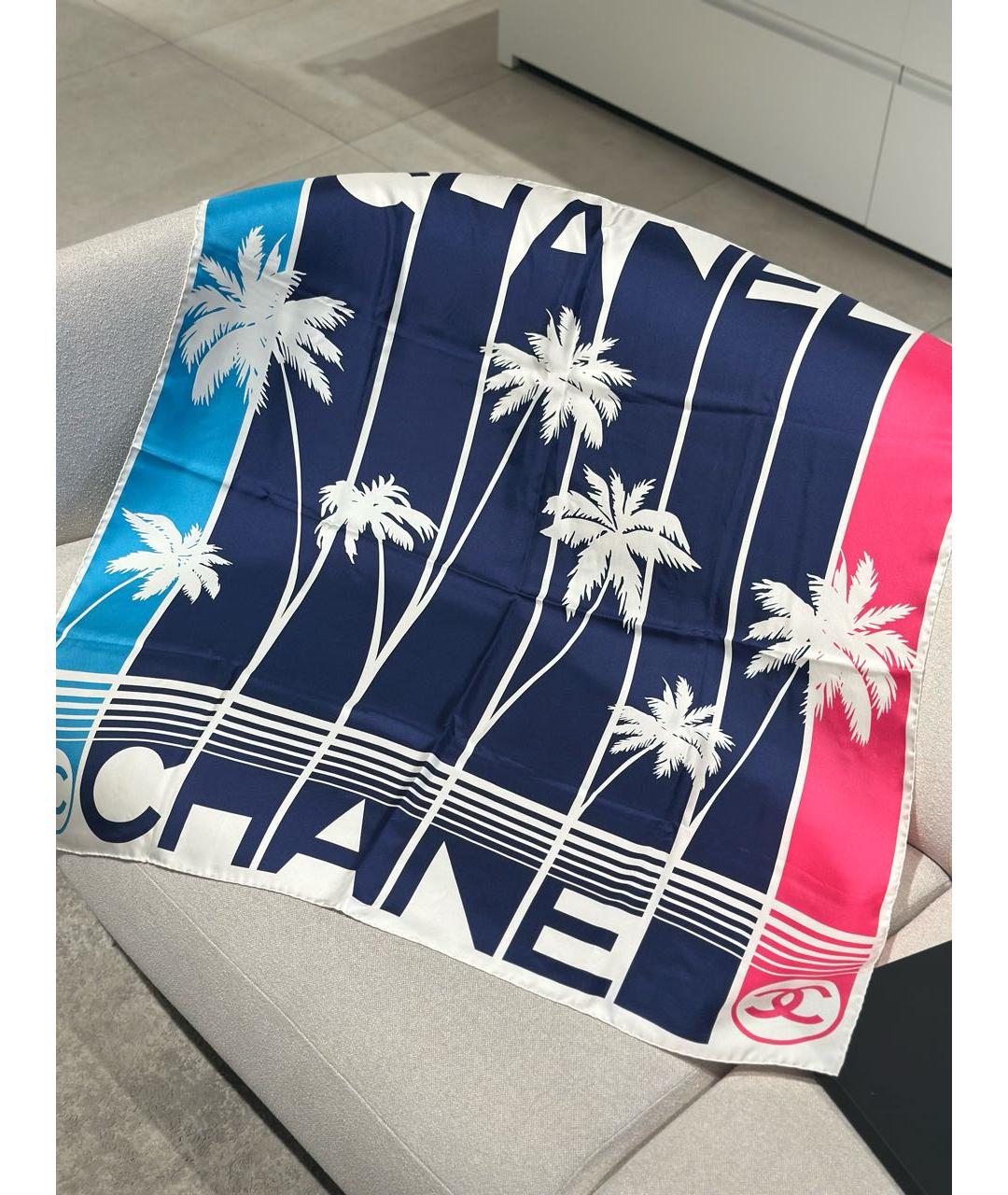 CHANEL Мульти шелковый платок, фото 2