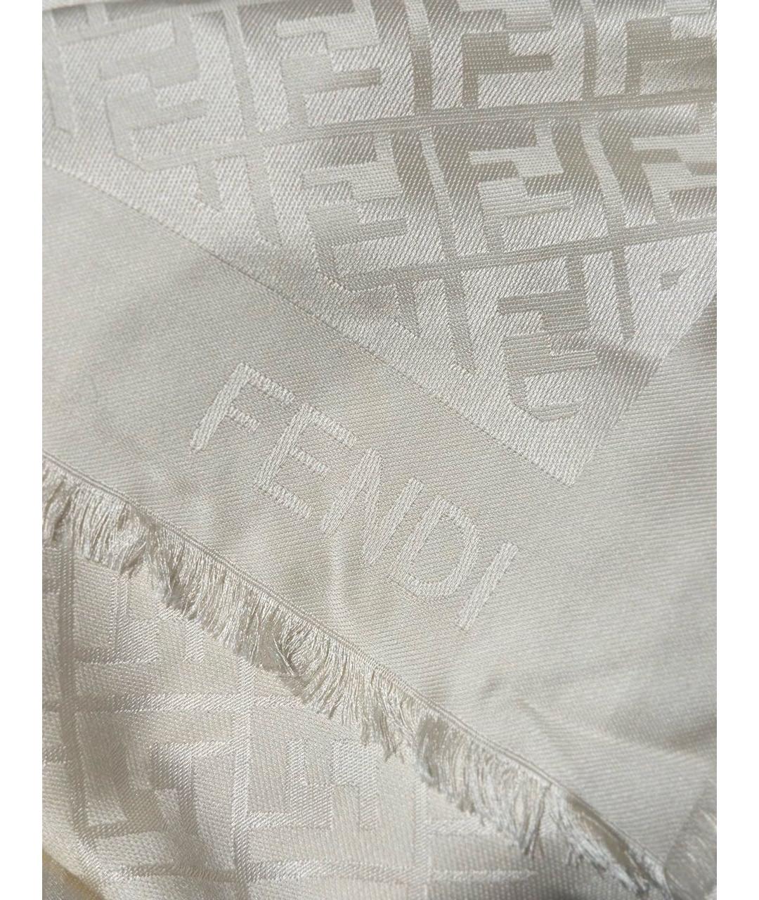 FENDI Белый платок, фото 4