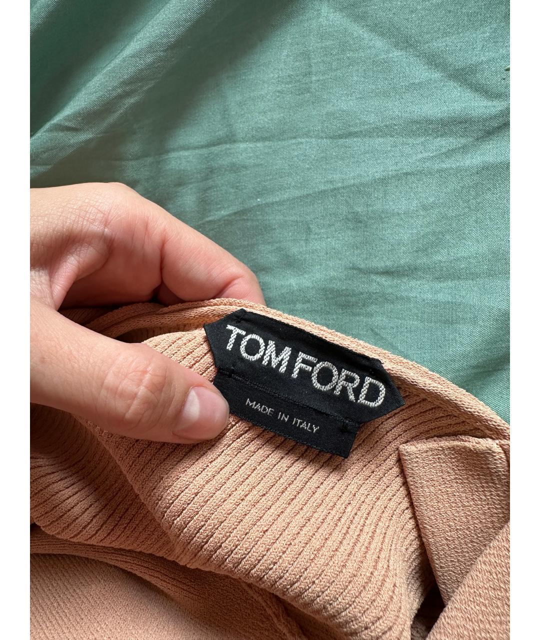 TOM FORD Бежевый вискозный джемпер / свитер, фото 5