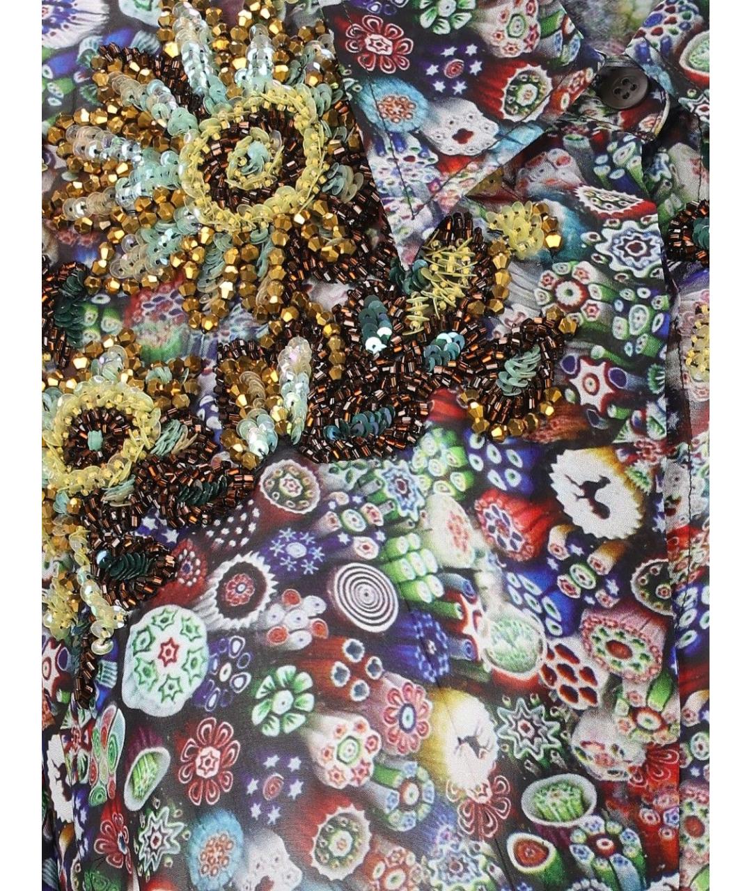 DRIES VAN NOTEN Мульти вискозная рубашка, фото 4