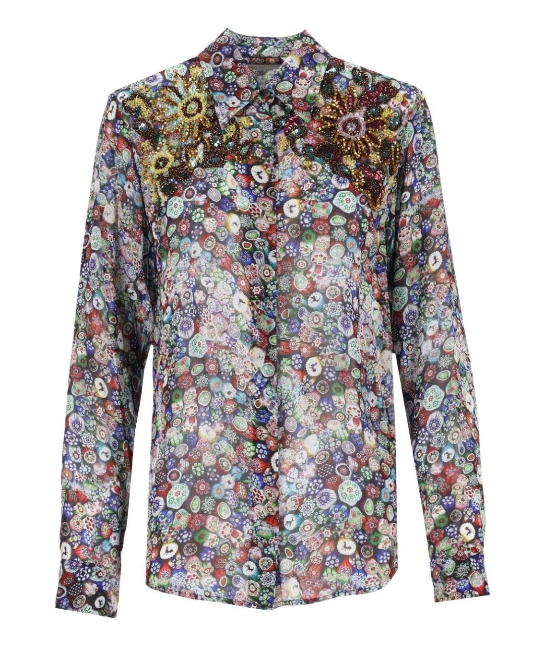 DRIES VAN NOTEN Мульти вискозная рубашка, фото 1