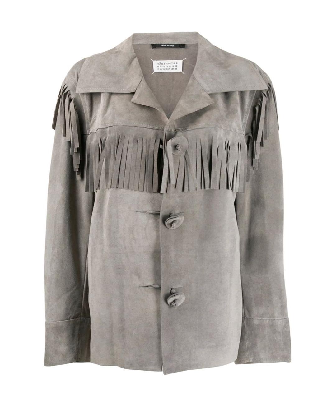 MAISON MARGIELA Серая замшевая куртка, фото 1
