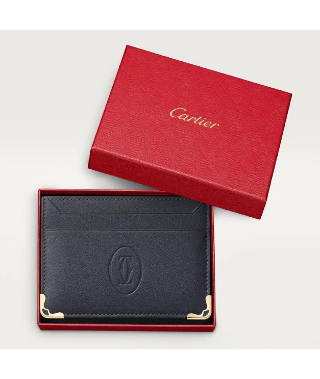 CARTIER Черный кожаный кардхолдер, фото 9