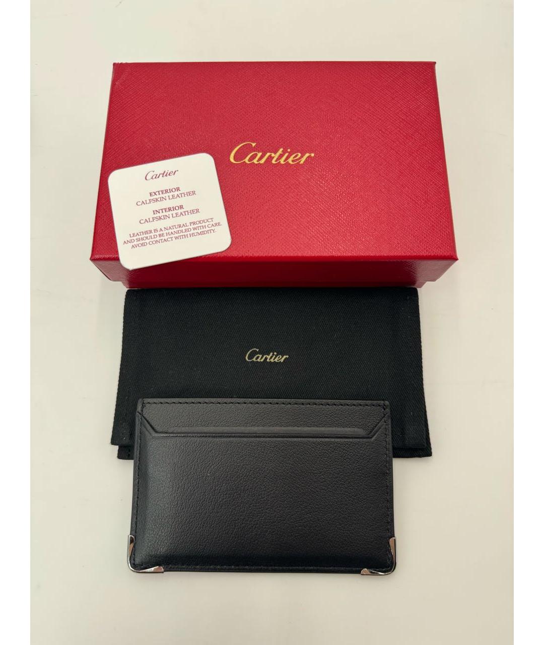 CARTIER Черный кожаный кардхолдер, фото 6