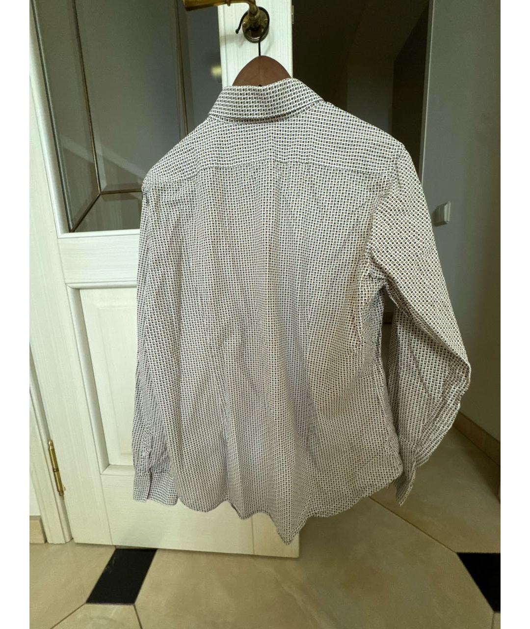 BURBERRY Бежевая хлопковая классическая рубашка, фото 2