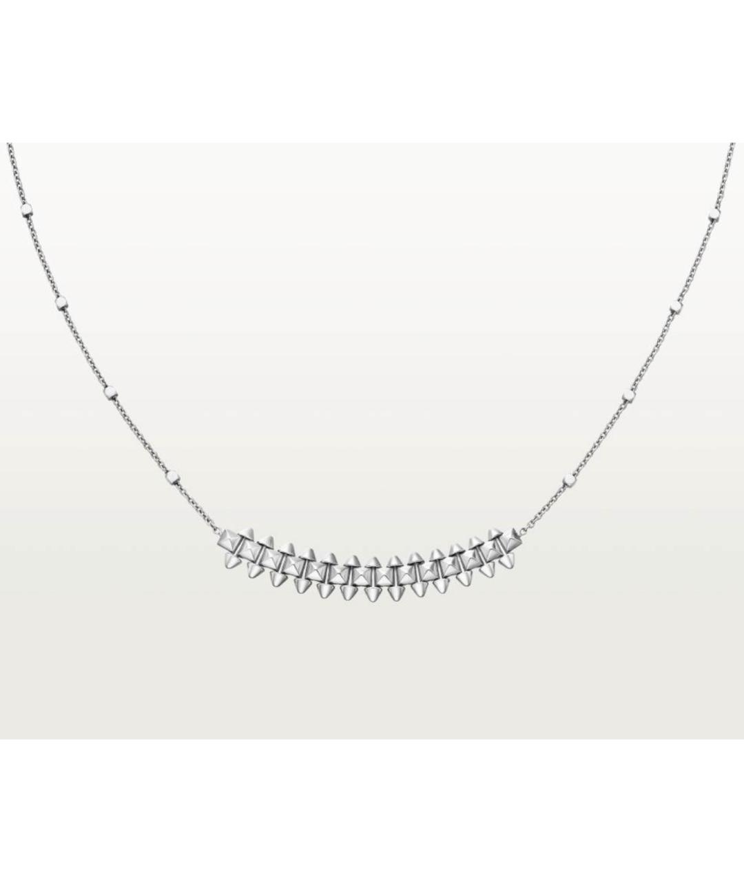 CARTIER Серебряное колье из белого золота, фото 5