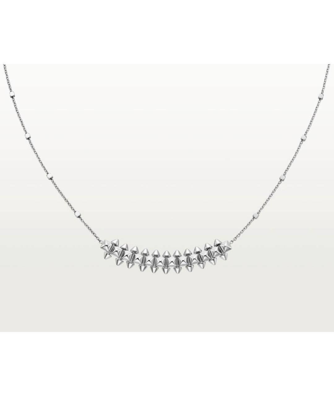 CARTIER Серебряное колье из белого золота, фото 4