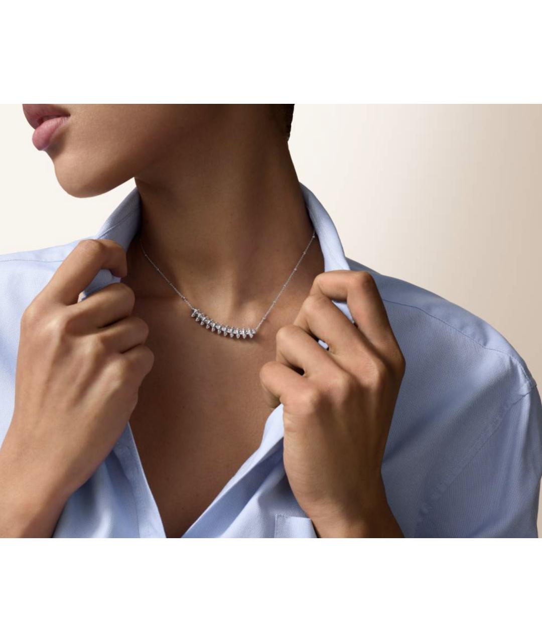 CARTIER Серебряное колье из белого золота, фото 3