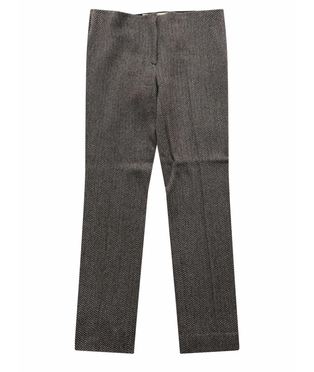 CHRISTIAN DIOR Мульти шерстяные прямые брюки, фото 1