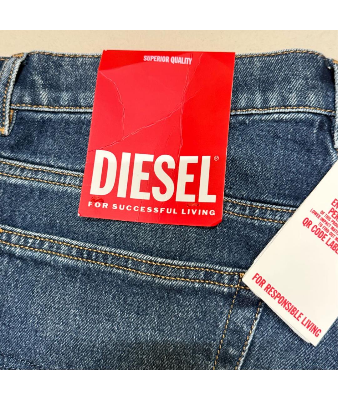 DIESEL Синие прямые джинсы, фото 4