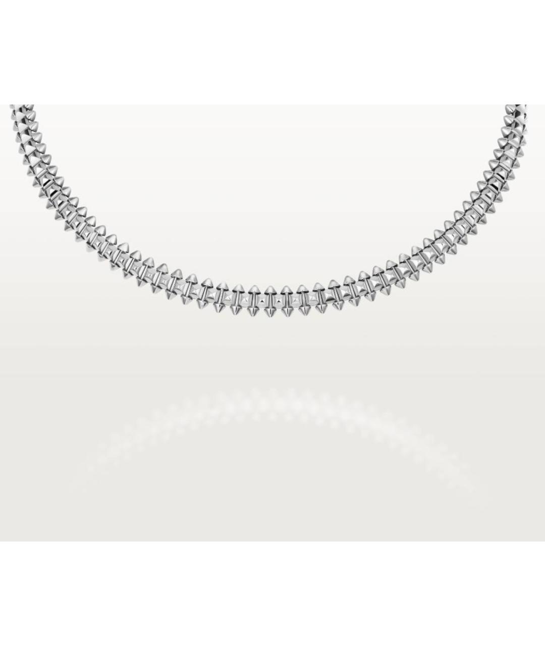 CARTIER Серебряное колье из белого золота, фото 5