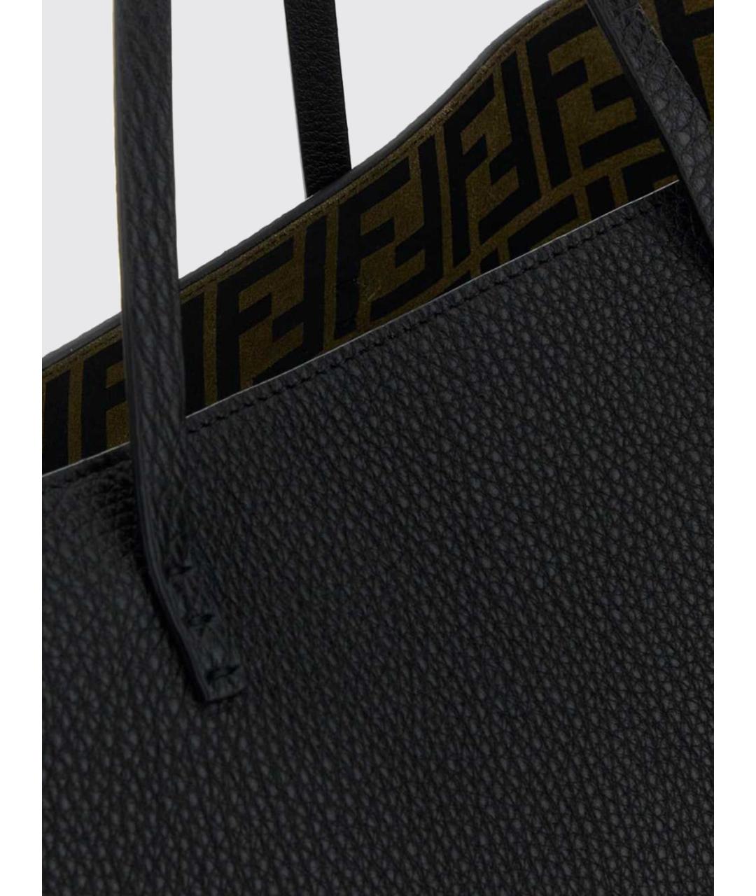 FENDI Черная сумка тоут, фото 4