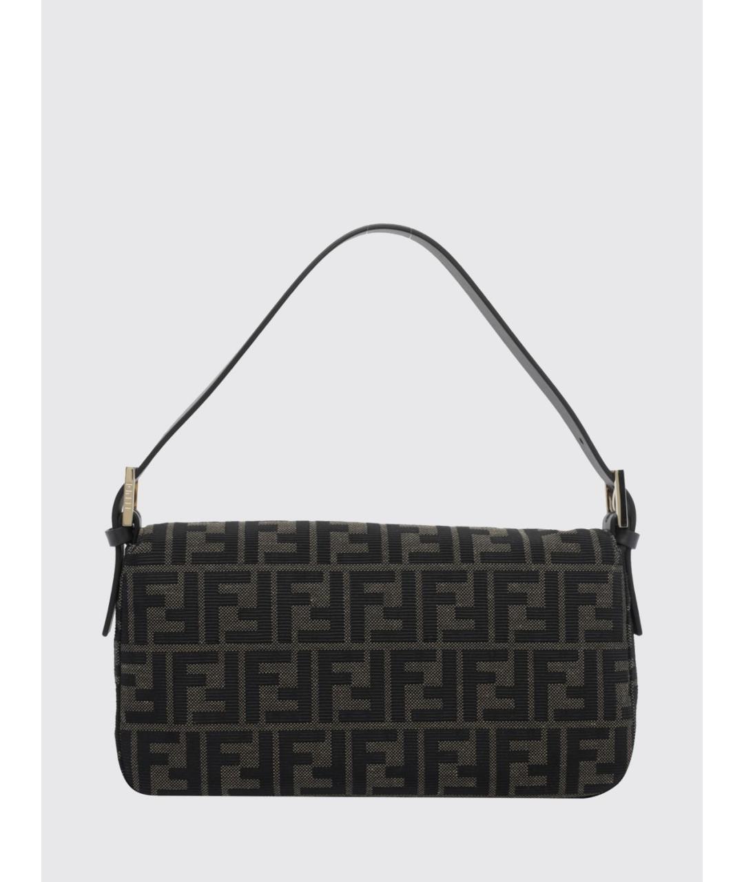 FENDI Коричневая тканевая сумка через плечо, фото 2