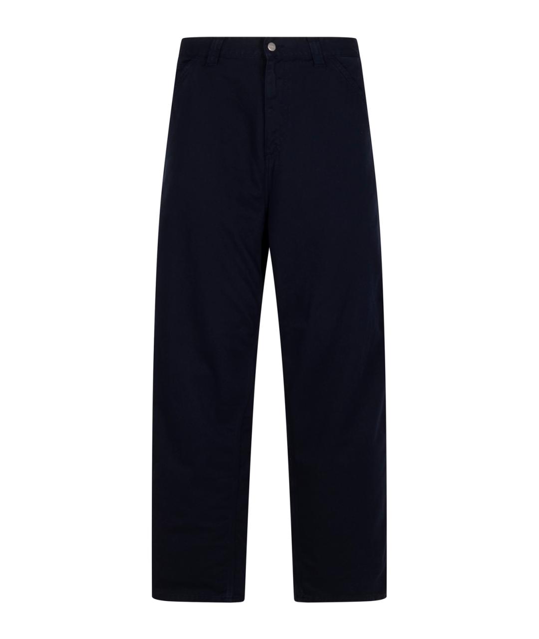 CARHARTT WIP Темно-синие хлопковые повседневные брюки, фото 1