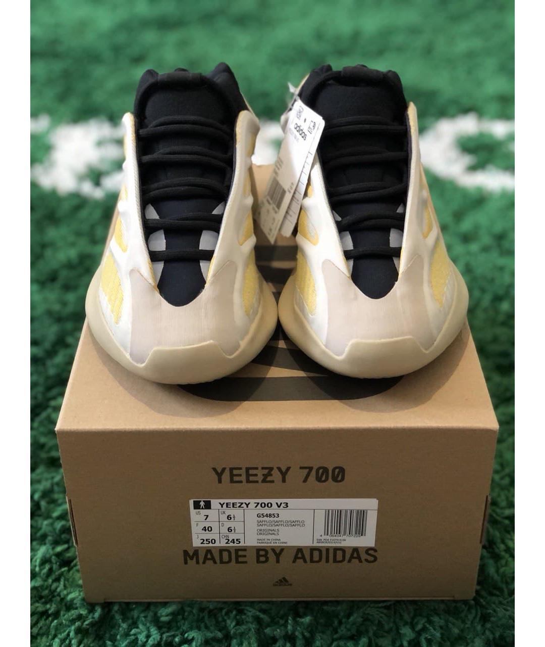 ADIDAS YEEZY Желтые кроссовки, фото 4