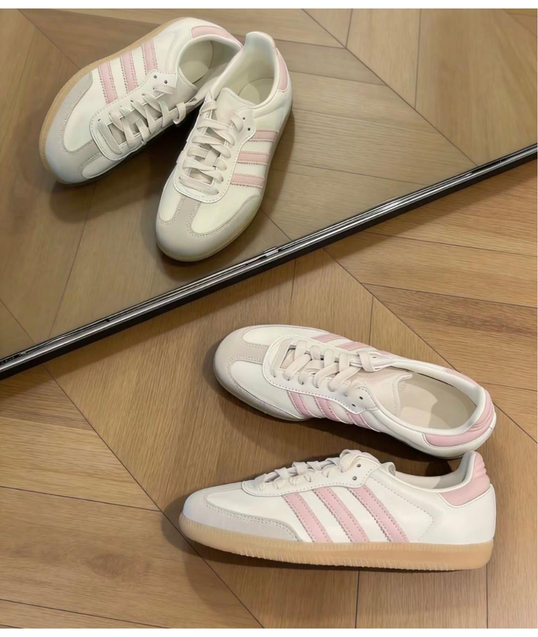 ADIDAS Белые кожаные кроссовки, фото 6