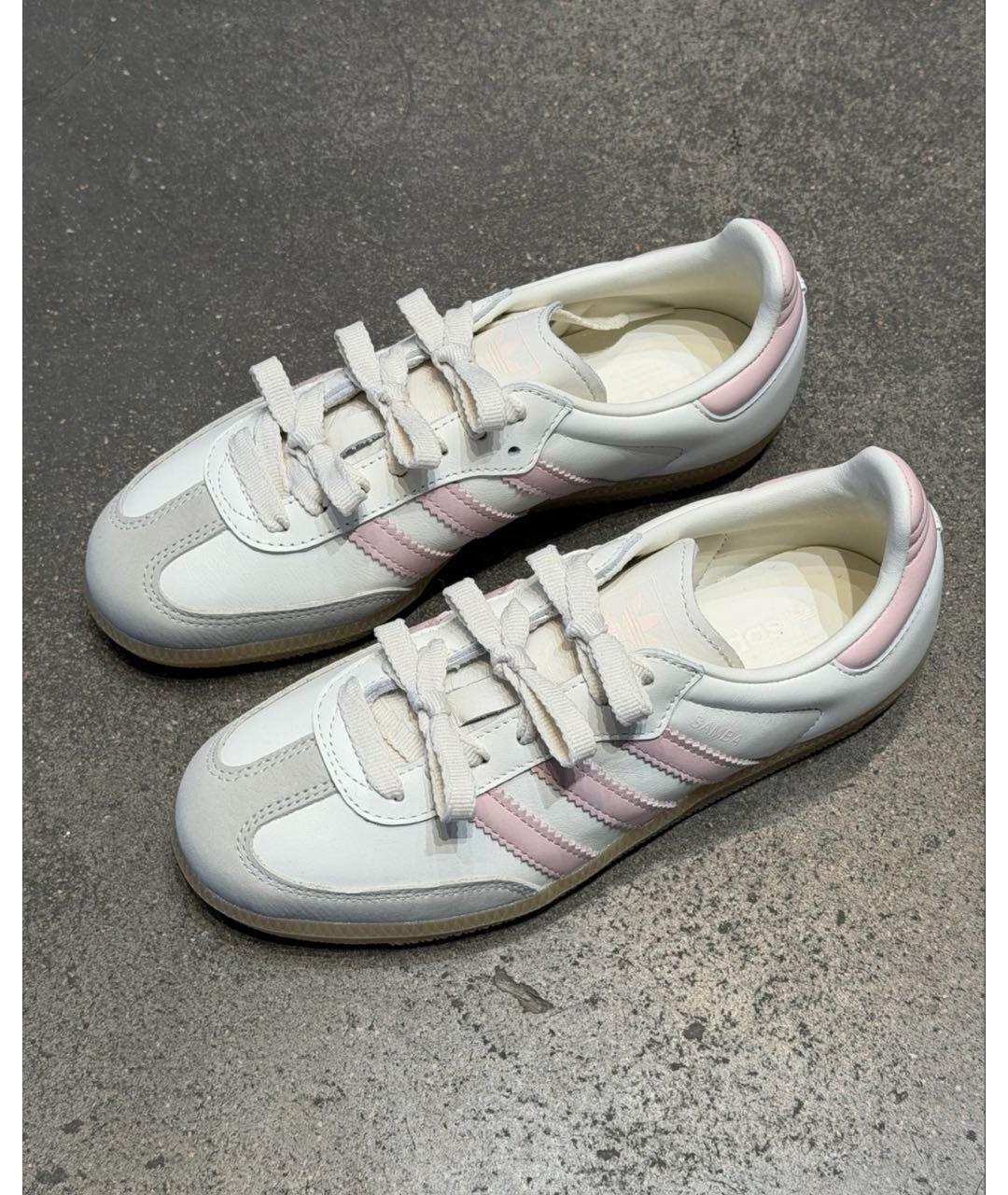 ADIDAS Белые кожаные кроссовки, фото 2