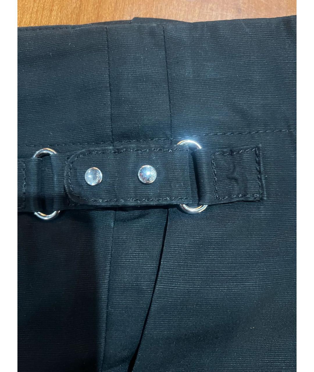 GUCCI Черные хлопковые брюки узкие, фото 4