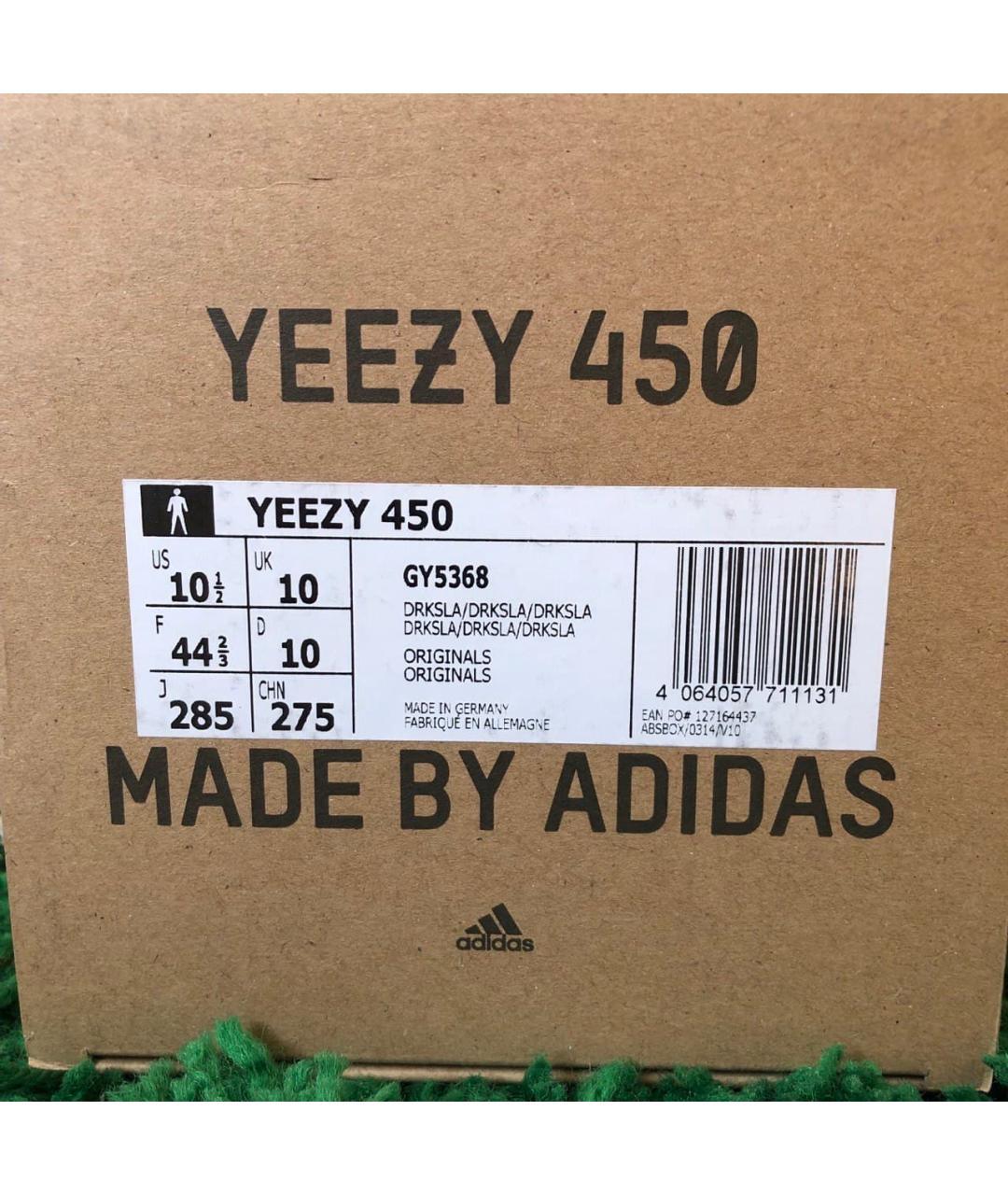 ADIDAS YEEZY Черные низкие кроссовки / кеды, фото 4