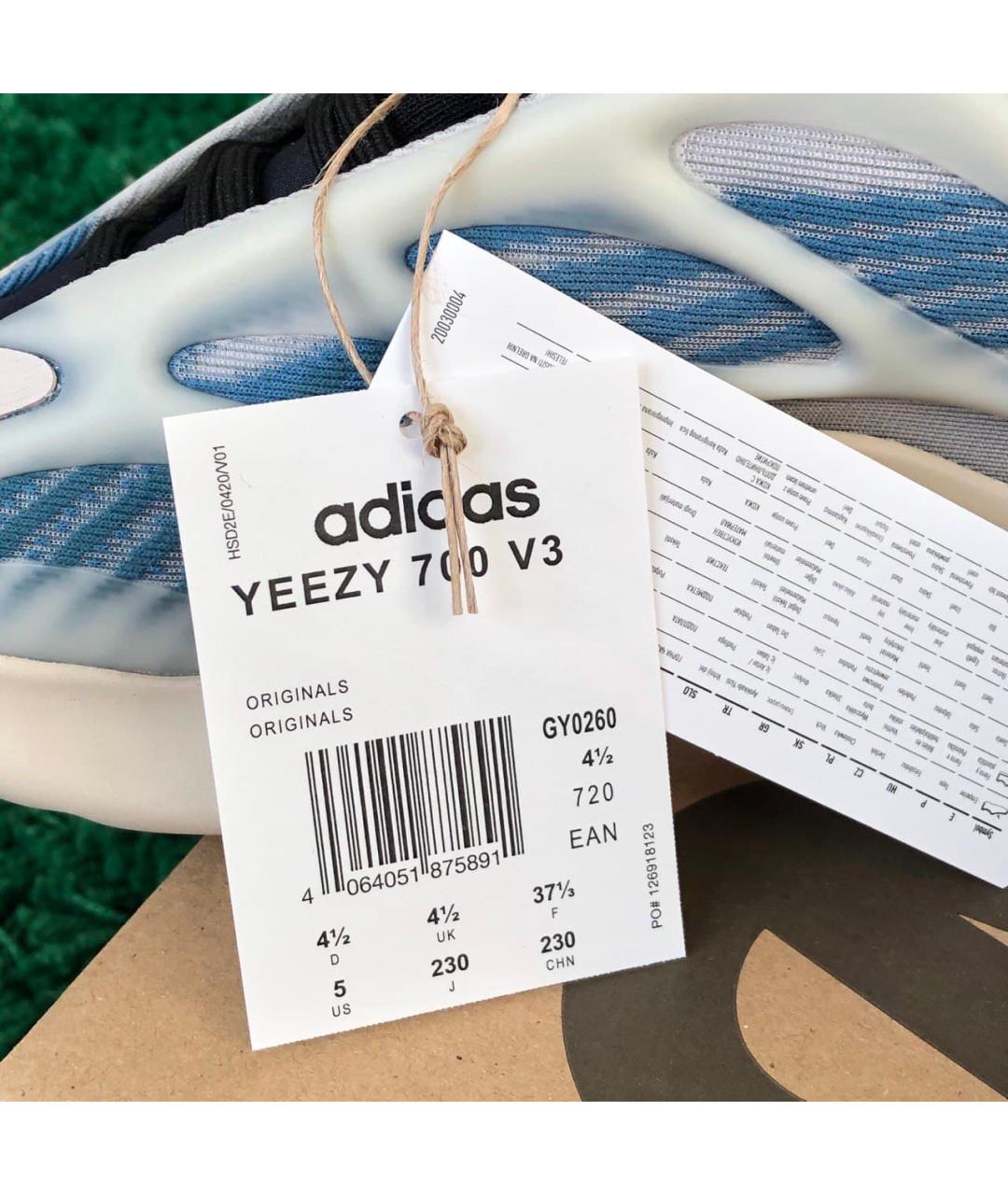 ADIDAS YEEZY Синие кроссовки, фото 6