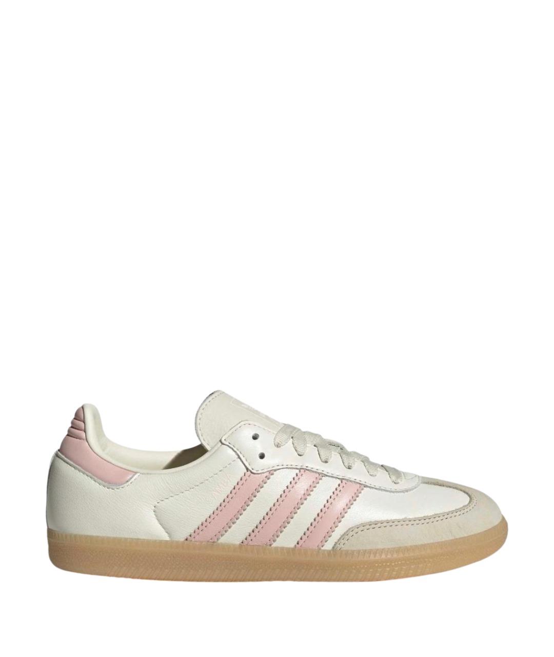 ADIDAS Белые кожаные кроссовки, фото 1