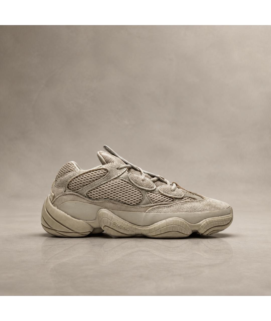 ADIDAS YEEZY Бежевые замшевые кроссовки, фото 8